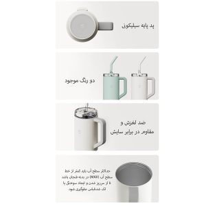 ماگ سفری میجیا مدل MJXGB01RM گنجایش 1 لیتر