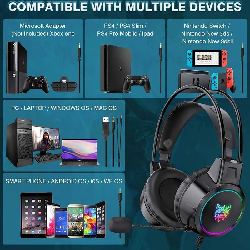 هدست باسیم گیمینگ اونیکوما X15 Pro